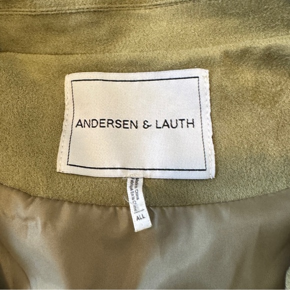 Andersen & Lauth One Size Green Suede Jacket ~ Chore Utility Boho Modern - Picture 4 of 9